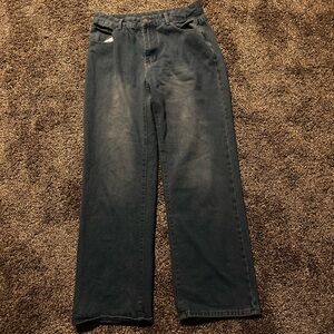 Classic Women’s Dark Blue Straight-Leg Jeans